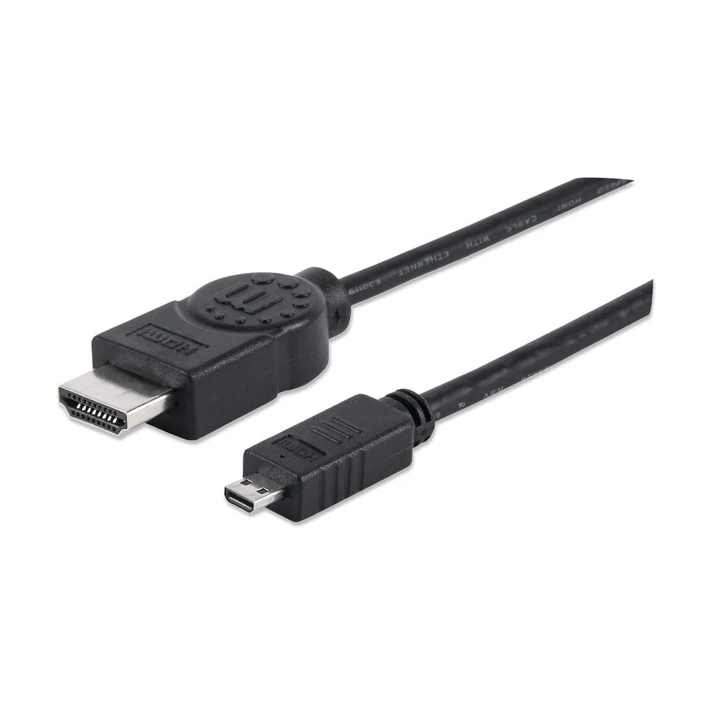 Cable HDMI de 1.4M Manhattan con Micro 2Ethernet