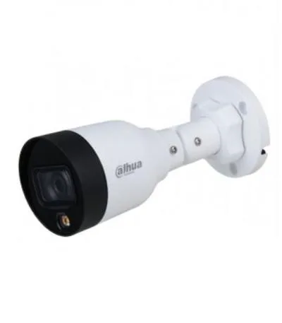 Cámara DAHUA IPC-HFW1239S1-LED-S4 - Cámara IP Bullet Full Color 2 Megapíxeles - Lente de 2.8mm, Luz Blanca de 15 Mts, H.265, IP67, PoE, DWDR Dahua