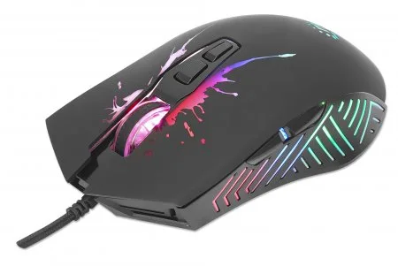 Mouse óptico gaming Manhattan 190220 con LED RGB