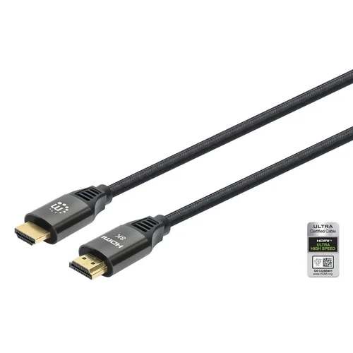 Cable HDMI 8K@60Hz Manhattan 355940 Textil 2.0M