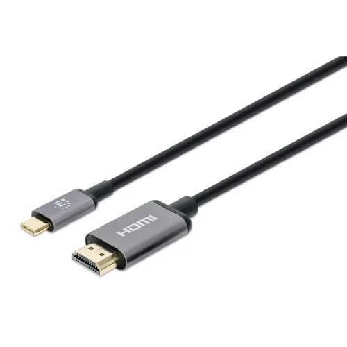 Cable de red Manhattan 153591 HDMI 1.0M 4K Negro