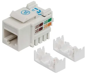 Jack Cat 6 Intellinet de Impacto en Color Blanco
