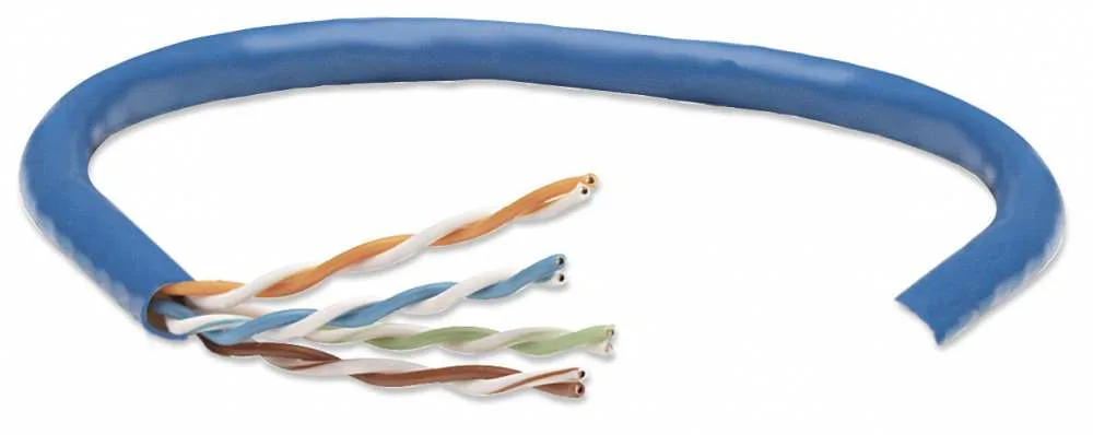 Cable de red Intellinet Cat 5E 305M color azul