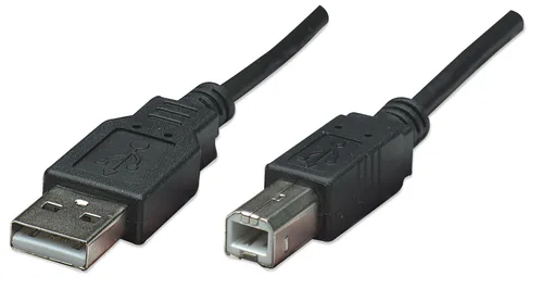 Cable USB,Manhattan,374507, V2.0 A-B  0.5M, Negro
