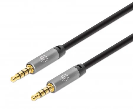 Cable de Audio Estéreo 3.5mm Manhattan 355988 Negro