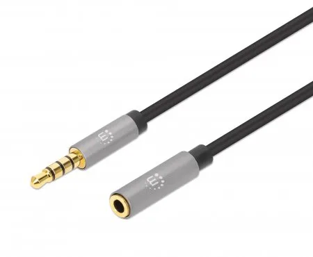Cable de Audio Estéreo 3.5mm Manhattan 356022 1.0m