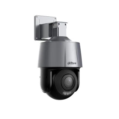 DAHUA SD3A200-GN-A-PV - Cámara IP PT de 2 Mp Full C/ Disuasión Activa/ Lente Fijo/ IR de 30 Metros/ H.265+/ Ranura MicroSD/ Audio Bidirecc/ IP66/