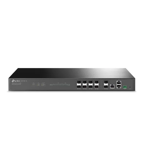 Deltra Stream - OLT de 8 Puertos GPON / Conexión Hasta 1,024 ONUs / 1 Puerto Gigabit RJ45 Uplink / 2 Puertos SFP+ 10GbE Uplink / Fuentes Redundantes AC-AC (incluidas) / Administración desde la Nube Sin Costo (DPMS) TP-LINK DS-P7001-08