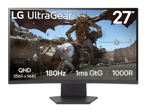 Monitor LG 27 27GS60QC Ultragear Hdcurvo 2560 x 1440 Pixeles