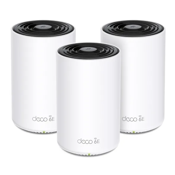 Sistema Wifi Mesh Tp-link Deco XE75(3-PACK) para Conexiones en Todo el Hogar (Deco XE75 (3-PACK)