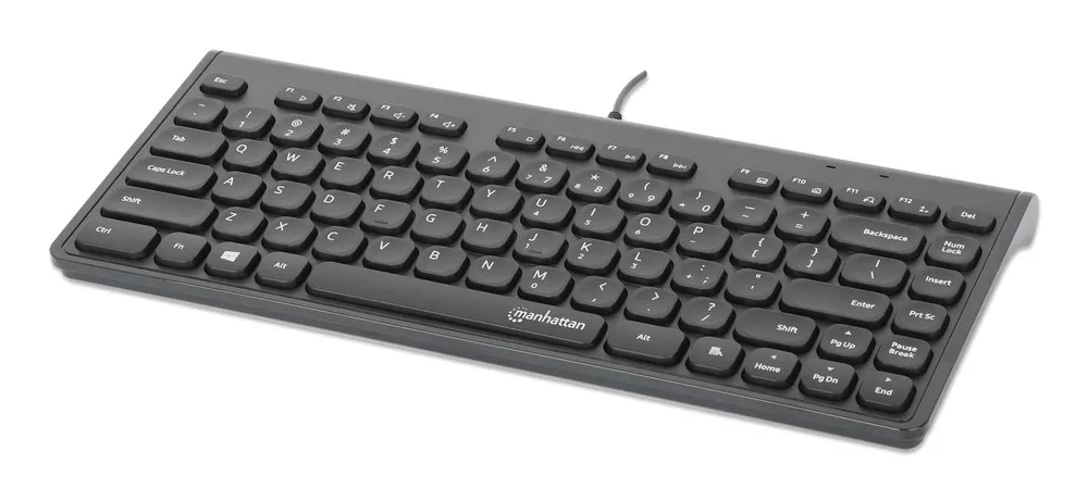 Mini teclado USB con cable Manhattan 180702