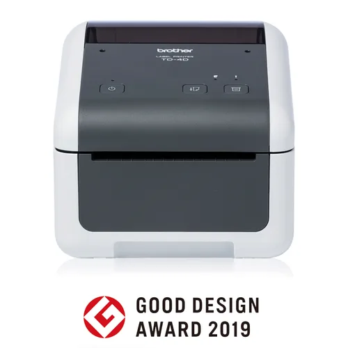 Impresora de etiquetas Brother TD4410D - térmica directa, USB, Serial RS232C, imprime etiquetas de hasta 4.3 pulgadas de ancho