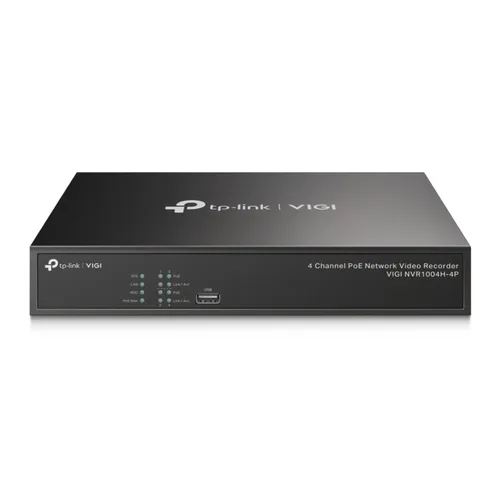Grabador de vídeo en red VIGI PoE+ de 4 canales TP-LINK 10 TB VIGI NVR1004H-4P