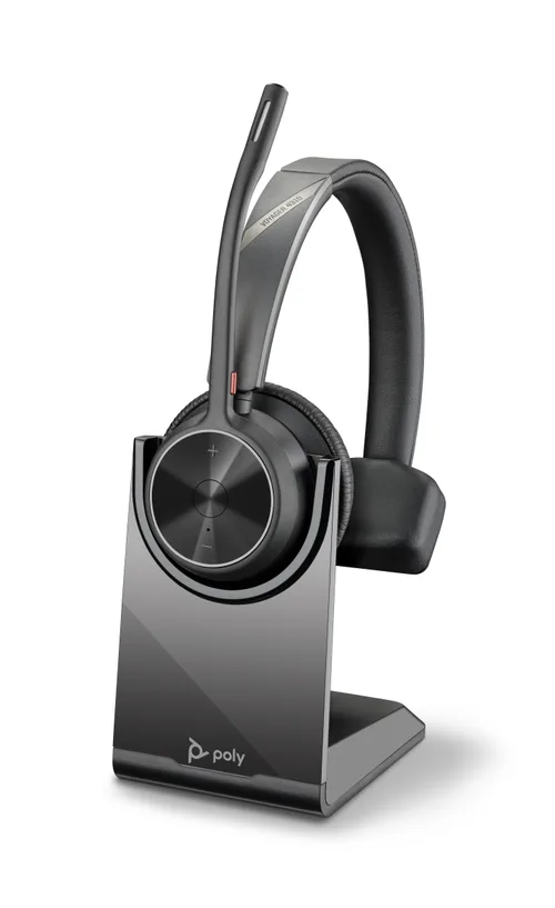 HP Poly Voyager 4310 - BT700, Monoaural, incluye base de carga, Bluetooth para moviles y computadora PLANTRONICS Negro 77Y92AA