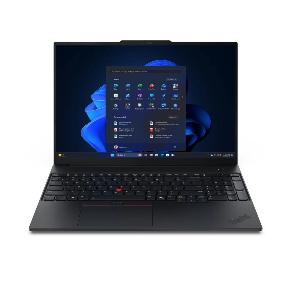 Laptop LENOVO Thinkpad E16 G3 - Core Ultra 7 255H, 16 GB, 512GB SSD, W11P, Pantalla 16 pulgadas, 1 año de garantia 21SS0011LM