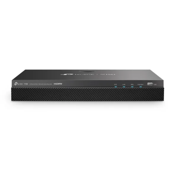 Grabador de vídeo VIGI de 8 canales PoE+ TP-LINK Negro NVR2008H-8MP