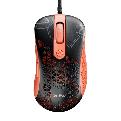 Mouse GAMING XPG MERA SLINGSHOT. Con sensor óptico PMW3360 ofrece hasta 12 - 000 DPI. Cable trenzado, iluminación RGB, SLINGSHOT-BK/OGCWW 12000 DPI