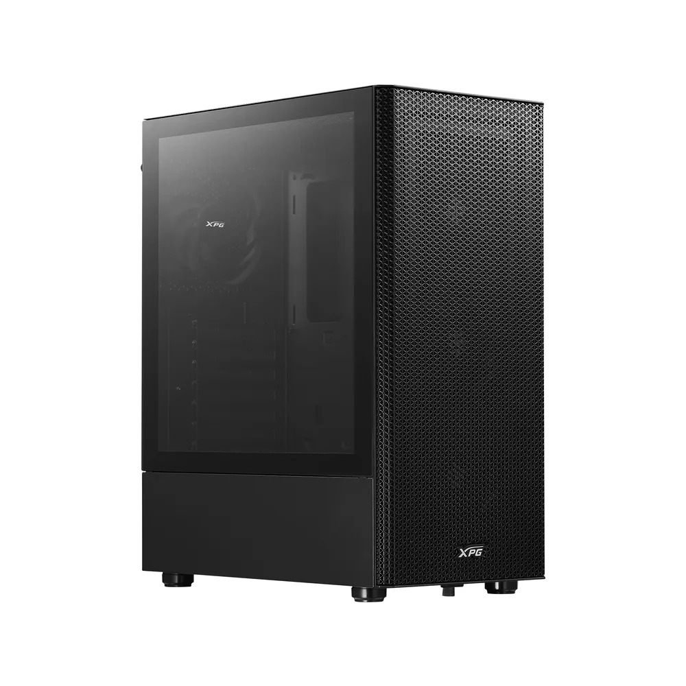 Gabinete GAMER XPG VALOR MESH NANO. Media torre Paneles de malla con filtros de polvo. Ventilador ARGB 120mm INCLUIDO. NEGRO. VALORMESHNANOMAA-BKCWW