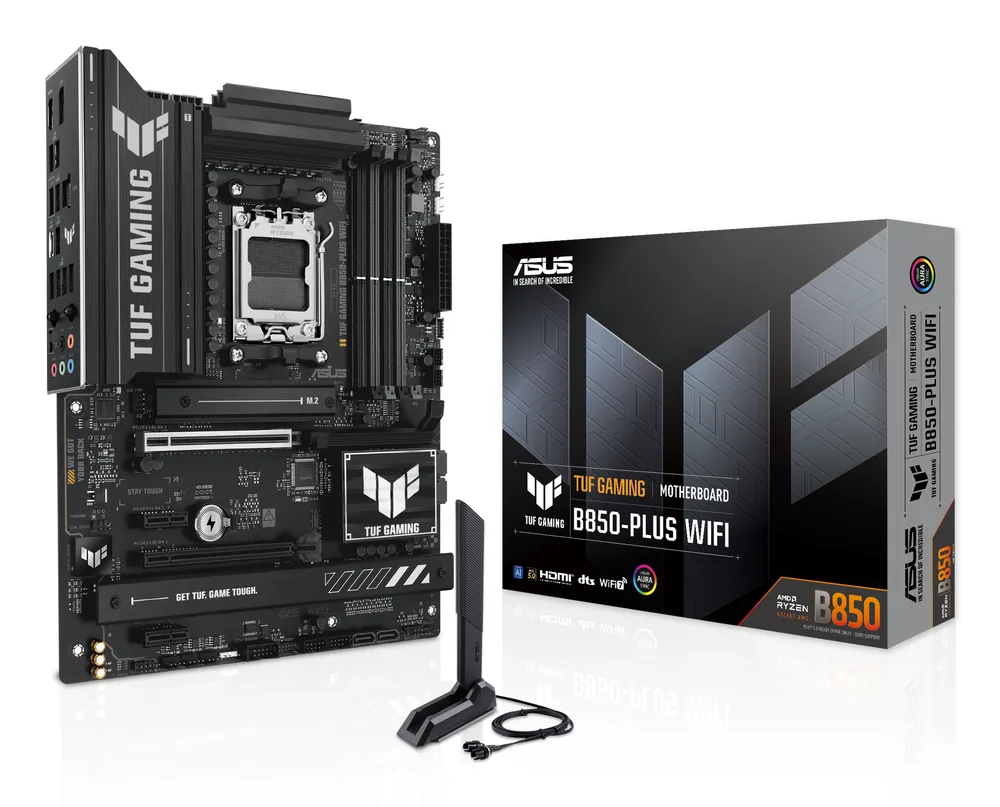MB ASUS TUF GAMING B850-PLUS WIFI - AMD Socket AM5, ATX, 192GB, DDR5, HDMI/DP