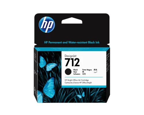 Tinta HP 712 - 3ED71A, Negro 80ml