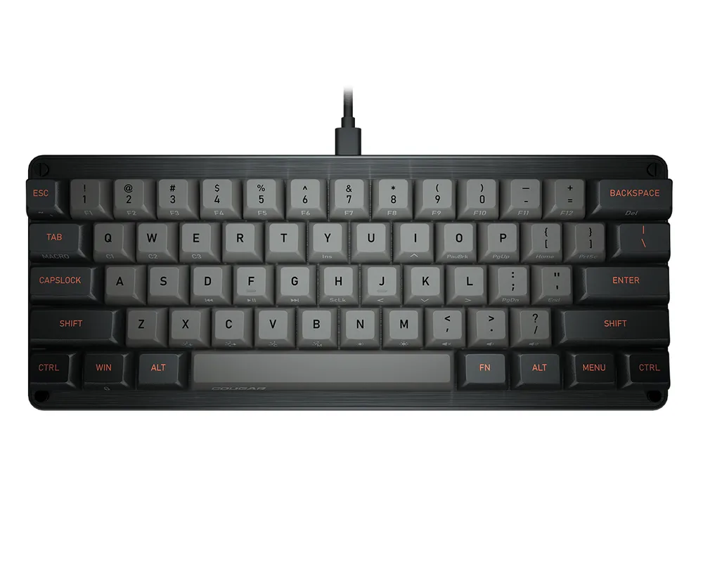 Teclado COUGAR PURI MINI MECANICO (37PRMM1MI.0002) Switches-Mecánico - USB, 6Efectos, ALAMBRICO Negro