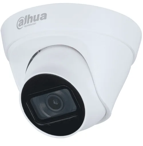 Camara DAHUA DH-IPC-HDW1230T1P-A-0280B-S6 - Cámara IP Domo 2MP con lente de 2.8 mm y ángulo de visión de 102 grados - micrófono integrado, IR de 30m,