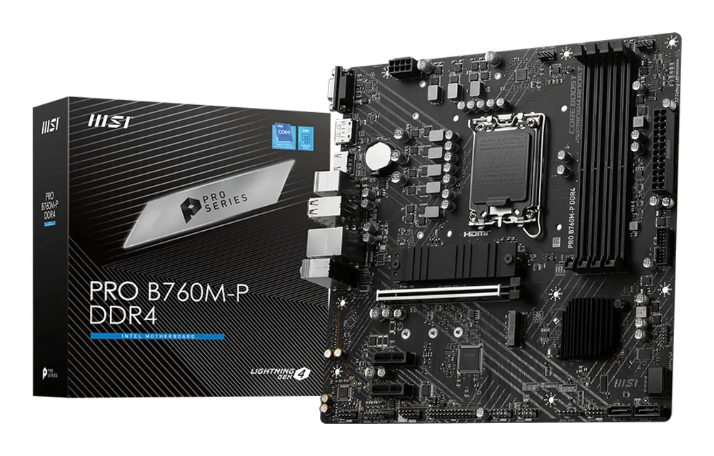 MSI OEM PRO B760M-P Mb B760 Intel S-1700 14A Tarjeta Madre — 13A · 12A Gen