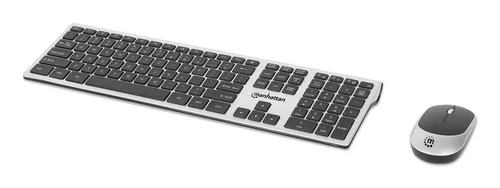 Kit De Teclado Y Mouse Óptico Inalámbricos Manhattan