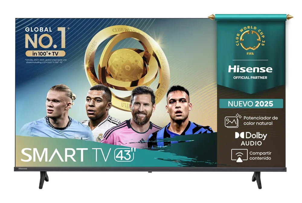 Televisor Hisense 43A4NV - 43 pulgadas, LED FHD, 1920 x 1080 Pixeles, VIDAA SMART TV