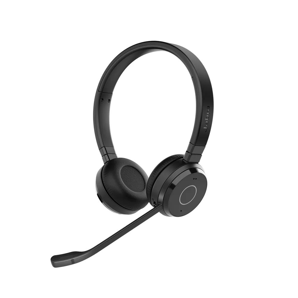 Audífonos inalámbricos tipo diadema estéreo con adaptador Bluetooth Link 390 USB-A - micrófono con cancelación de ruido y certificación para MS Jabra