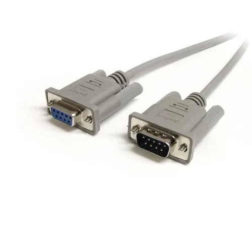 Cable de extensión DB9 macho a hembra 1.8m gris