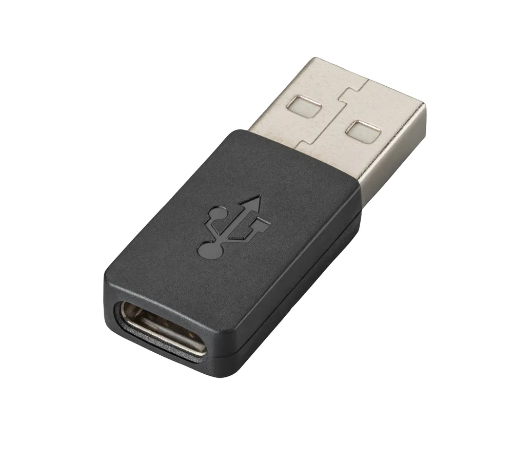 Adaptador usb PLANTRONICS 85Q48AA - USB Tipo C, Negro