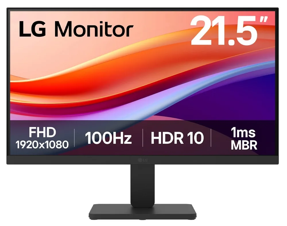 MONITOR LG 21.5 22U401A-B.AWMQ - Resolución 1920 x 1080 FHD, 21.5 pulgadas, 1ms 100 Hz