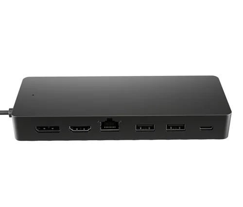 Hub multipuerto USB-C universal HP (50H55UT); 1 HDMI 2.0 - 1 DisplayPort 1.2, 2 puertos USB-A, 1 puerto USB-C, 1 puerto de transferencia USB-C y 1