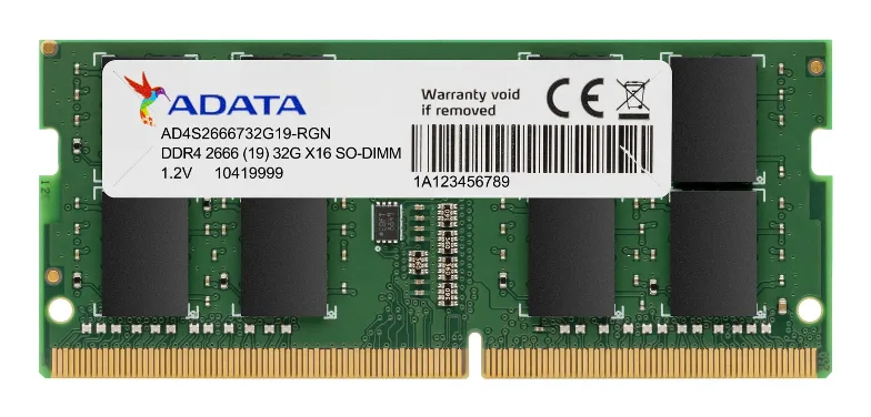 Memoria RAM ADATA 8GB DDR4 para Laptop y Mini PC