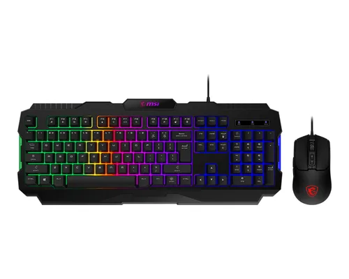 MSI OEM FORGE GK100 COMBO US Kit De Teclado Y Mouse Forge GK100 RGB USB 2.0 Y