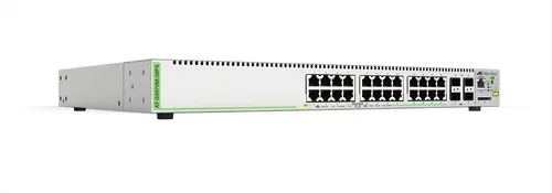 Switch PoE+ Administrable CentreCOM GS970M, Capa 3 de 24 Puertos 10/100/1000 Mbps + 4 SFP Gigabit, 370 W ALLIED TELESIS AT-GS970M/28PS-10