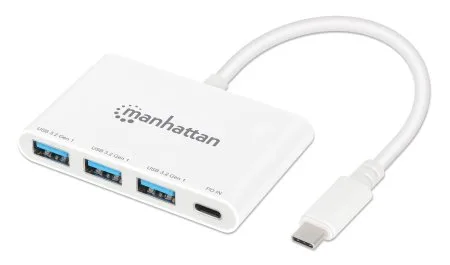 Hub USB-C Manhattan 168434 con 3 Puertos y PD