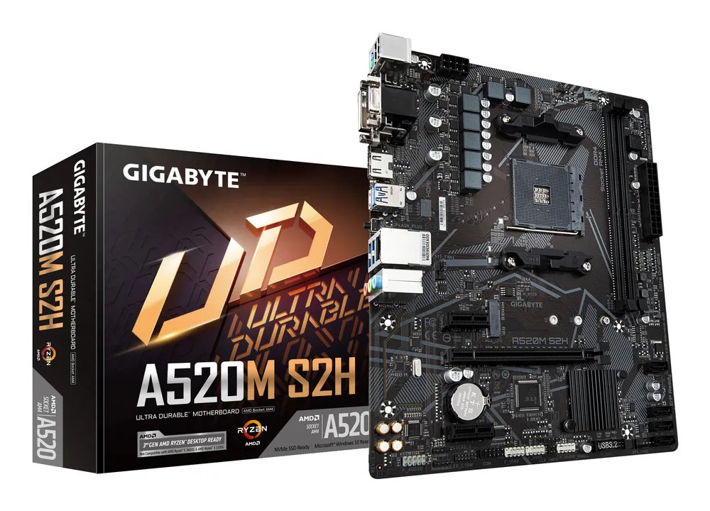Tarjeta Madre GIGABYTE A520M S2H para AMD Socket AM4
