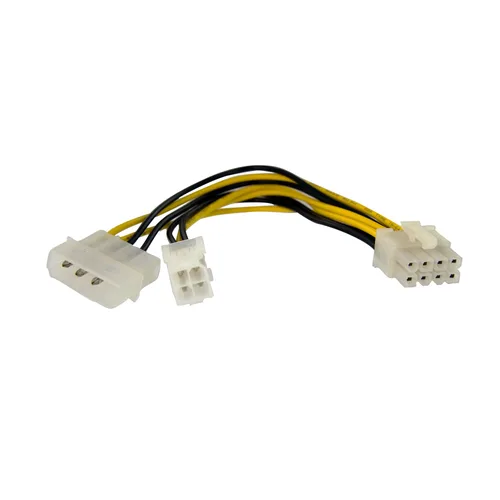 Cable Adaptador 15cm 4 Pines a 8 Pines EPS StarTech.com