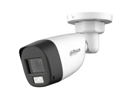 DAHUA HAC-HFW1500CL-IL-A - Camara Bullet de 5 Mp/ Dual Inteligente + FullColor/2.8mm/ 106°/ 20 Metros de IR y Luz Visible/ Micrófono Integrado/ IP67