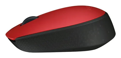 Mouse Logitech M170 óptico inalámbrico 1000DPI rojo