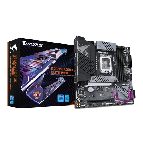 Motherboard GIGABYTE B760M A ELITE GEN5 - DDR5-SDRAM, 256 GB, Intel, LGA1700
