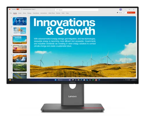 Monitor Lenovo ThinkVision P24QD-40 64B1GAR1LA - Ergonomic stand with LTPS, tiempo de respuesta 4ms, 3 años de garantia con fabricante 120 Hz