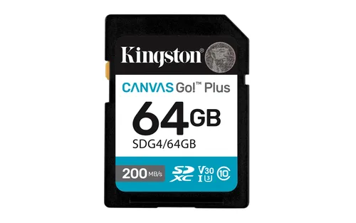 Memorias Memoria Flash Card KINGSTON SDXC Canvas Go Plus 64GB 200MB