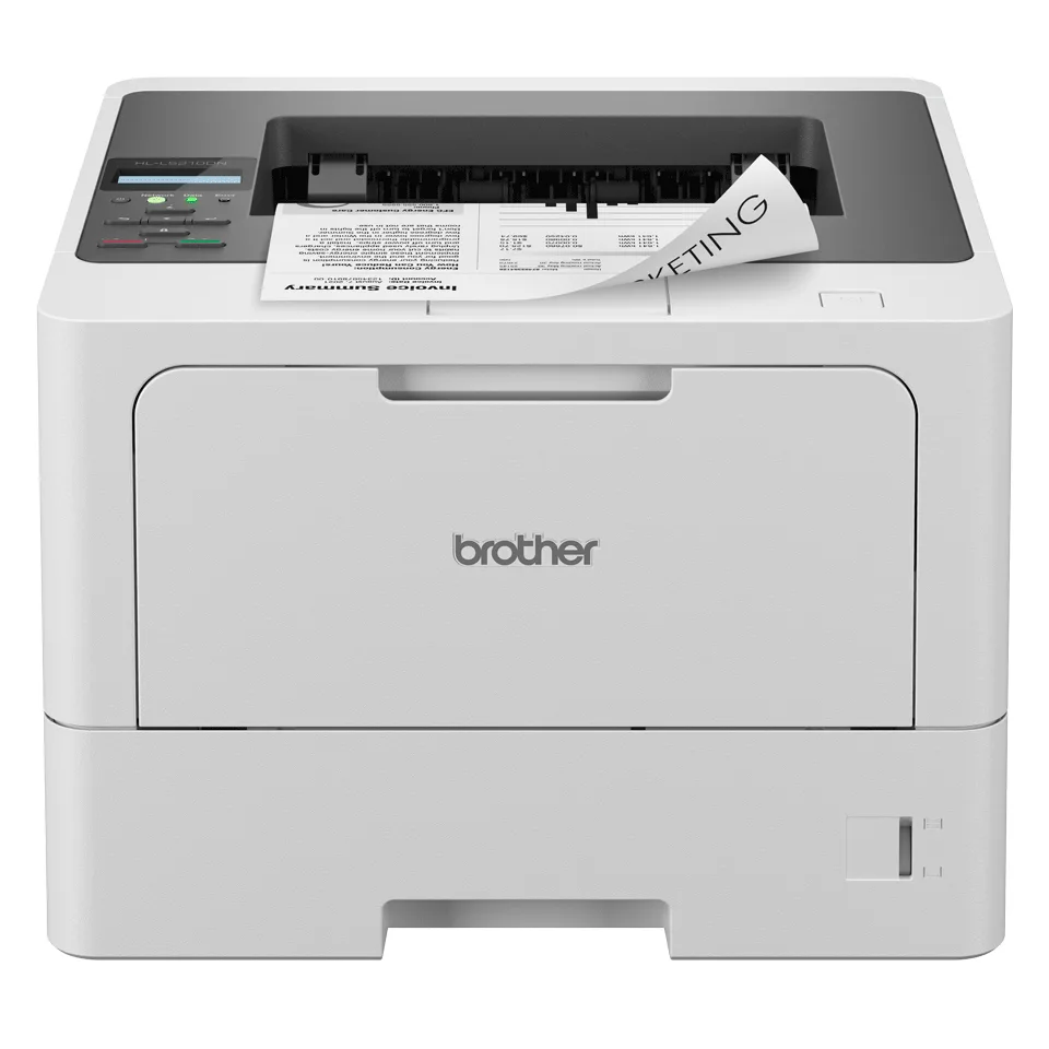 Impresora Láser Monocromática Brother Valor HLL5210DN - 50 ppm, Dúplex, Gigabit Ethernet, USB 2.0, Tóner de hasta 11, 000 págs