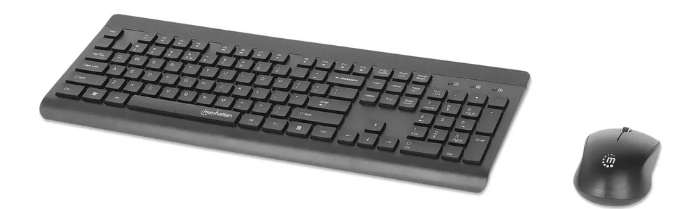 Kit de teclado y mouse ópticos inalámbricos Manhattan