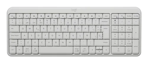 Teclado compacto Logitech K250 Bluetooth en color blanco