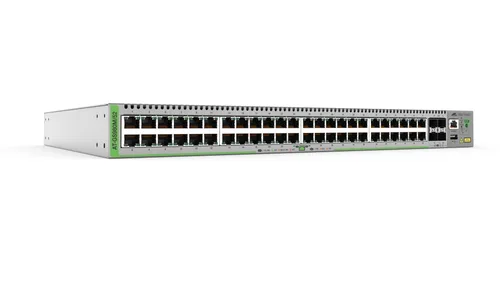 Switch Administrable CentreCOM GS980M, Capa 3 de 48 puertos 10/100/1000Mbps + 4 SFP Gigabit ALLIED TELESIS AT-GS980M/52-10