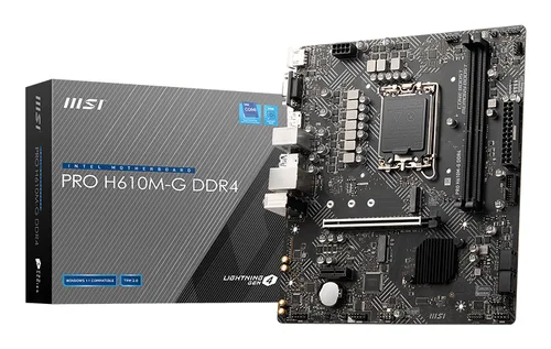 Tarjeta Madre MSI OEM Mb Msi H610 Intel S-1700 12A Gen